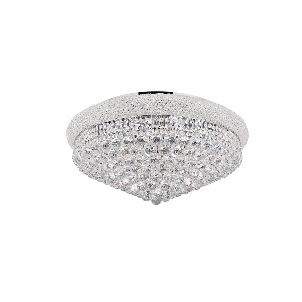 Primo 15 light Chrome Flush Mount Clear Royal Cut Crystal. Picture 5