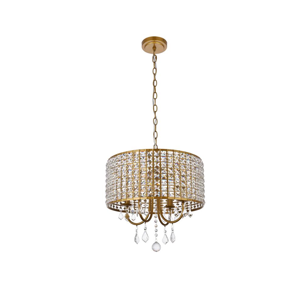 Elise 17 inch pendant in brass. Picture 7