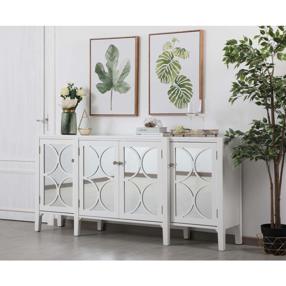 72 inch mirrored credenza in White. Picture 2