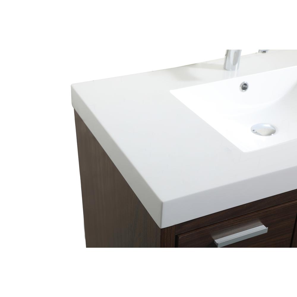 36 inch Single bathroom vanity in Walnut. Picture 11