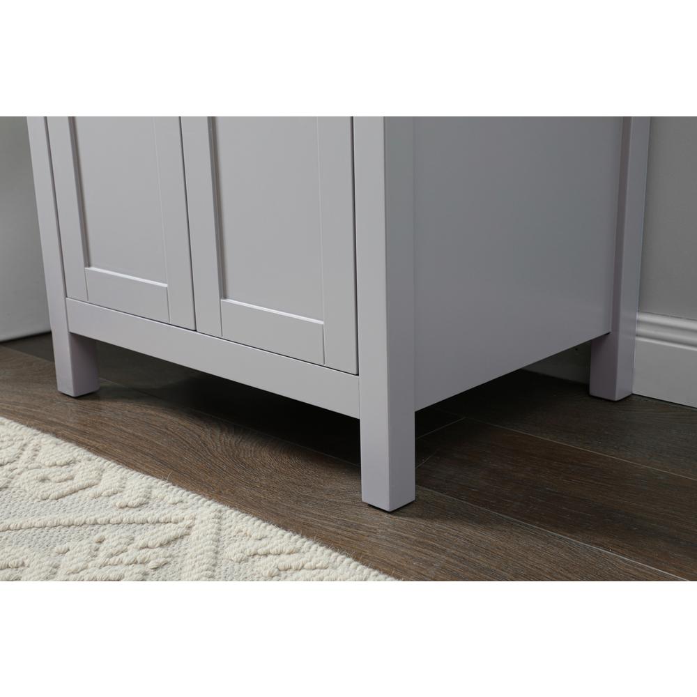 24 Inch SIngle Bathroom Vanity In Grey. Picture 6