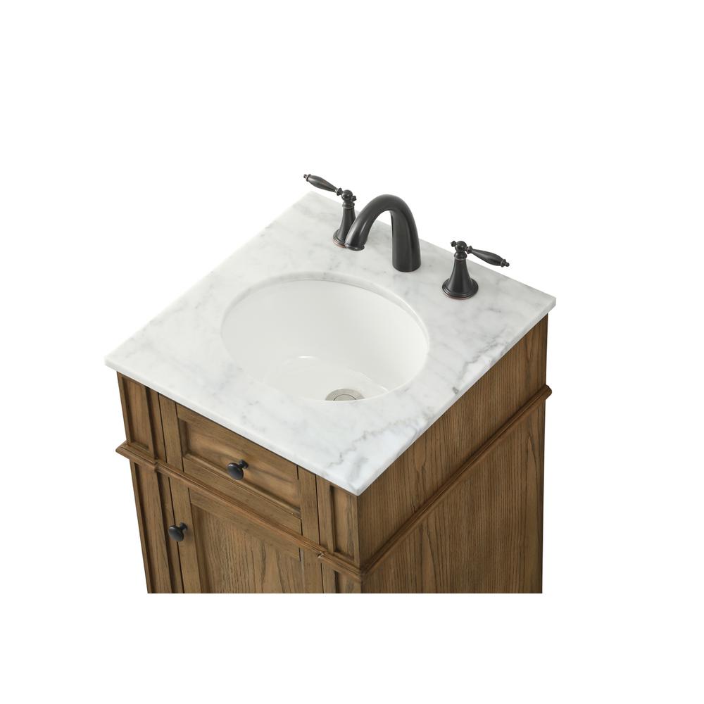 18 inch Single bathroom vanity in driftwood. Picture 10