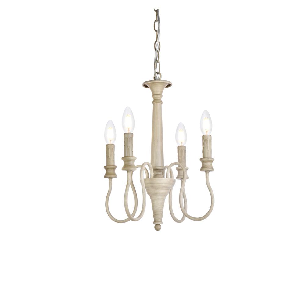Flynx 4 lights pendant in weathered dove. Picture 2