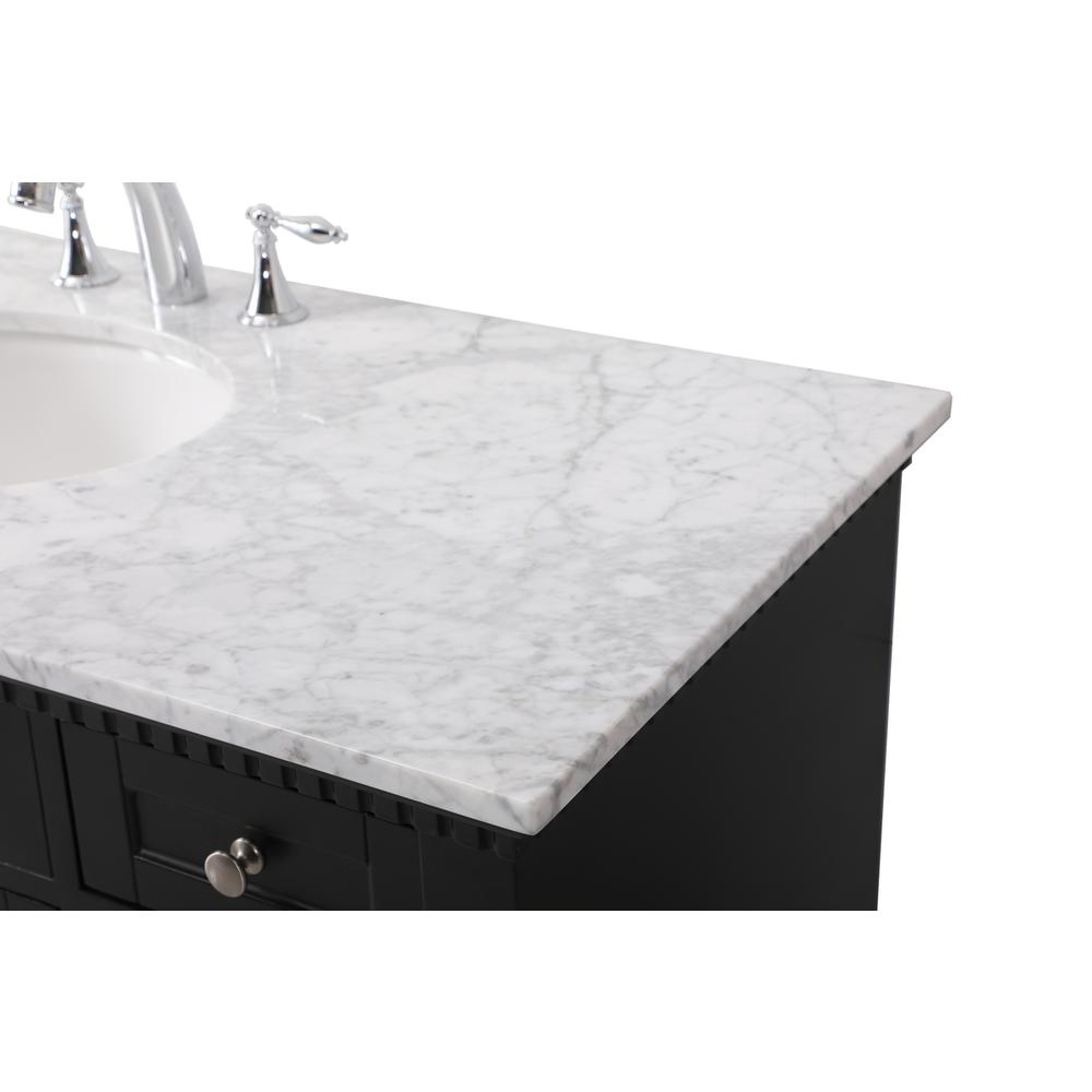 48 inch Single bathroom vanity set in black. Picture 11