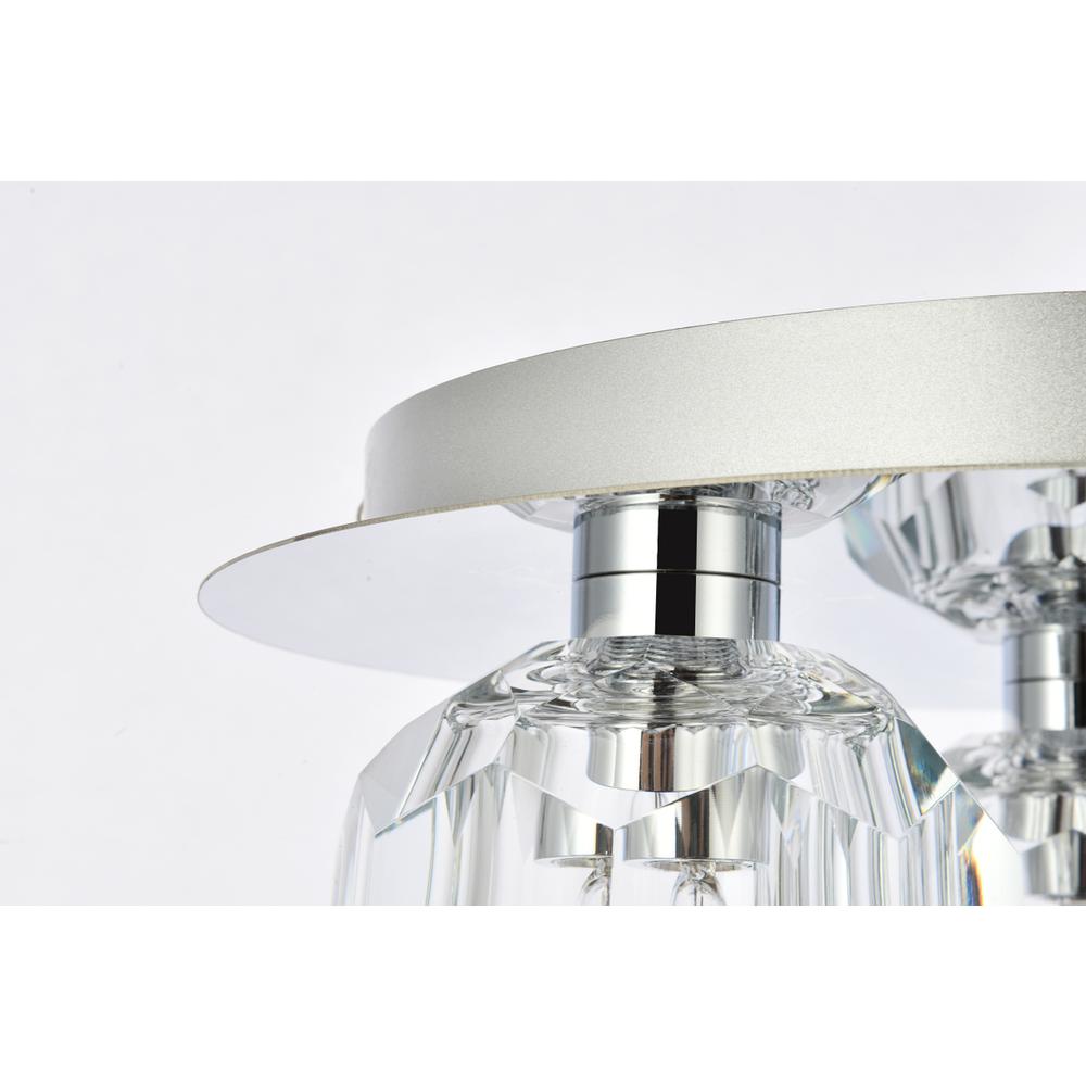 Graham 3 Light Ceiling Lamp in Chrome. Picture 4