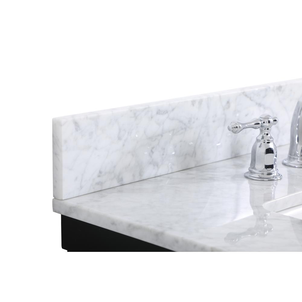 30 inch Single bathroom vanity in black with backsplash. Picture 11