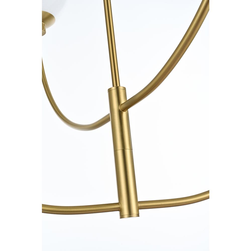 Nyomi 36 inch chandelier in Satin Gold. Picture 4