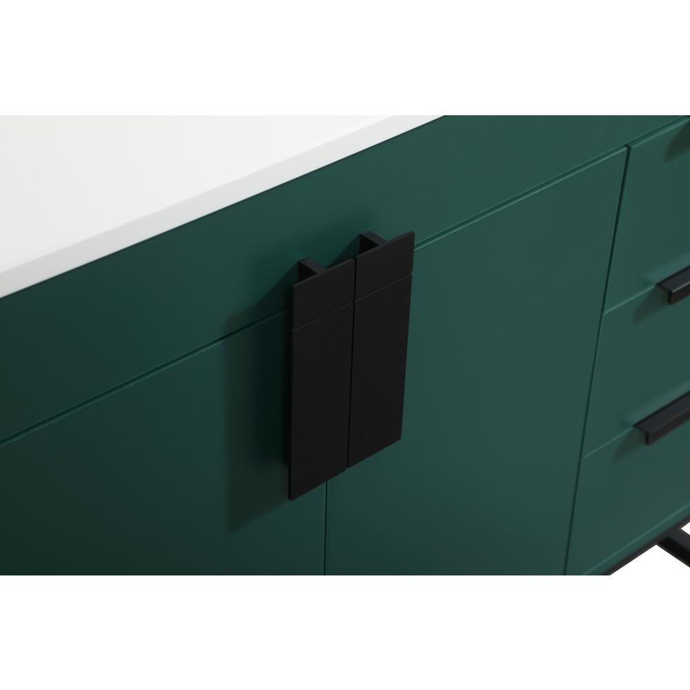 36 inch Single bathroom vanity in green with backsplash. Picture 12