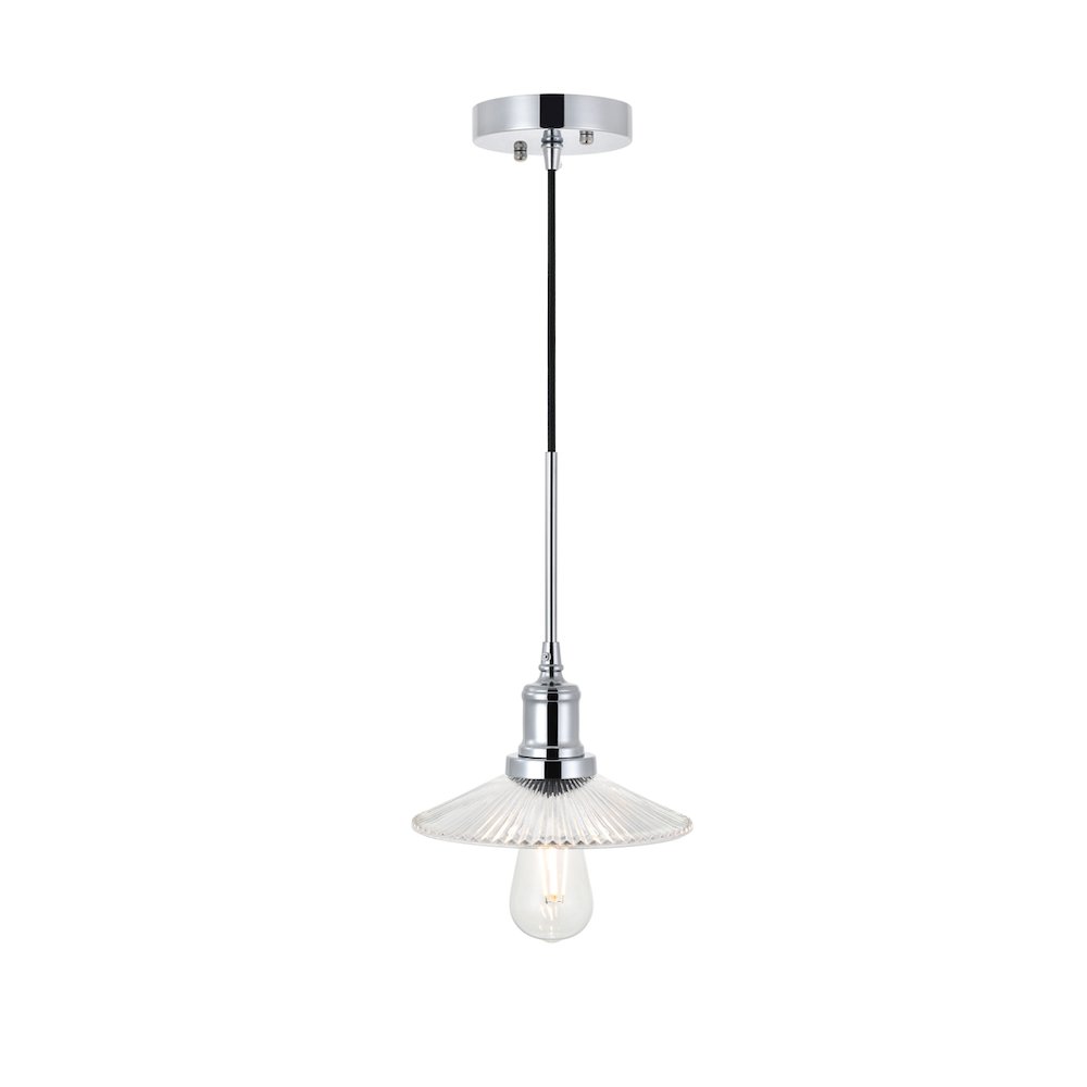 Waltz 1 Light Chrome Pendant. Picture 6