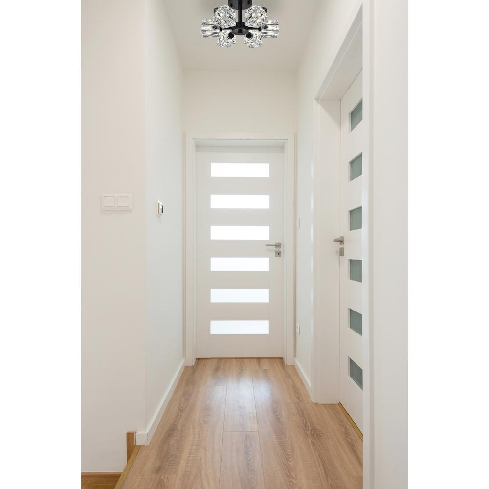 Lyra 14 inch Flush Mount in Black. Picture 9