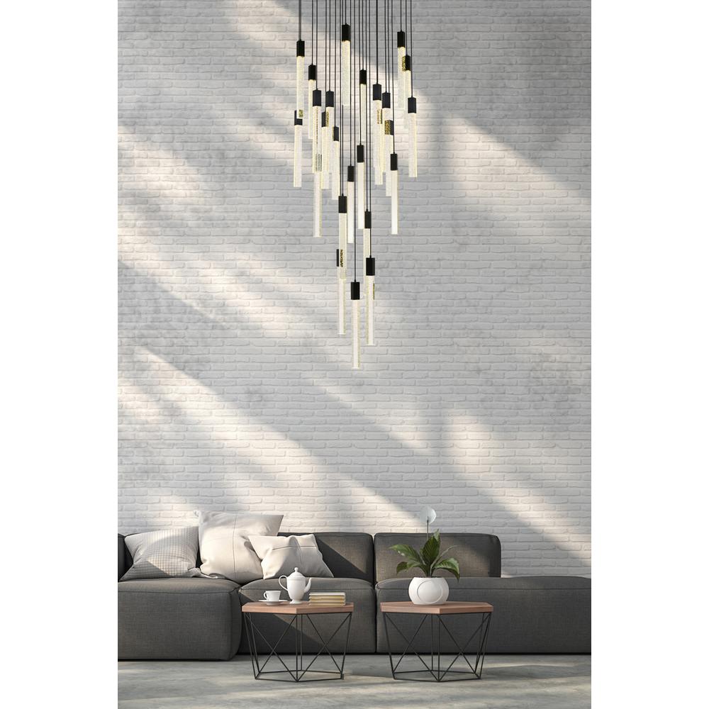 Weston 25 lights pendant in black. Picture 8