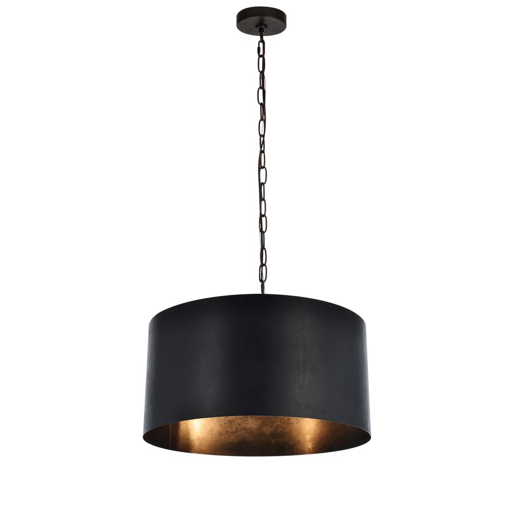 Miro Collection Pendant D20 H11.75 Lt:3 Vintage Black Finish. Picture 2