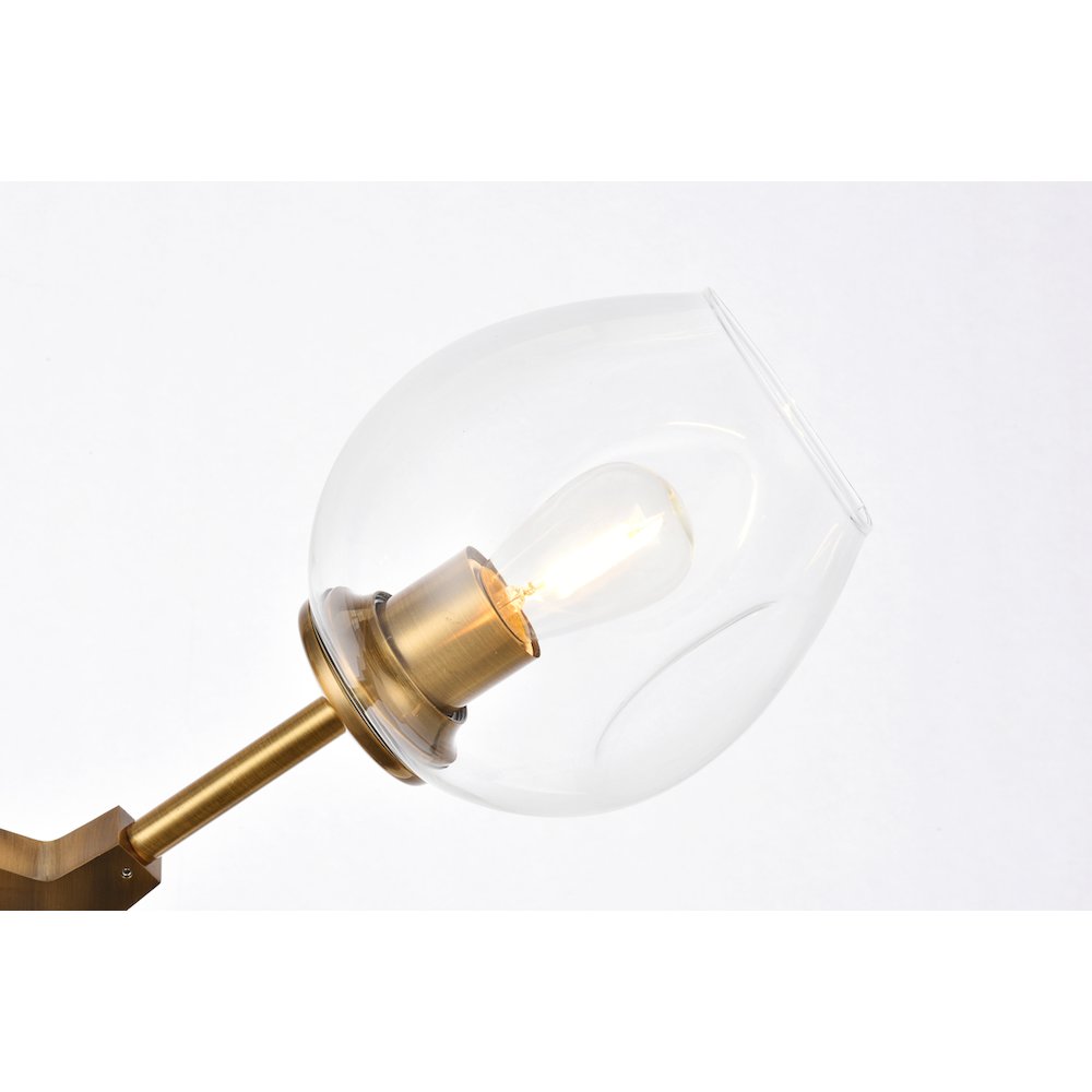 Cavoli 2 Lights Brass Wall Sconce. Picture 4