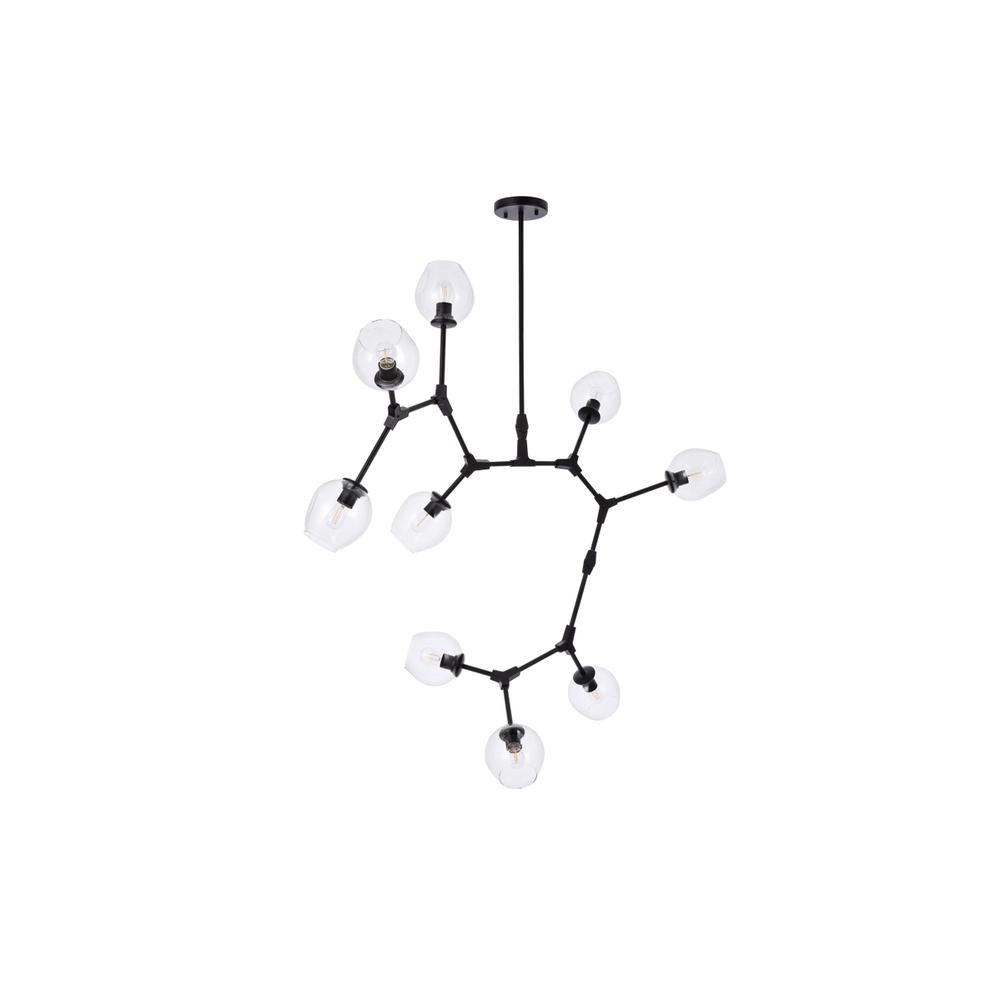 Cavoli 9 lights black chandelier. Picture 6