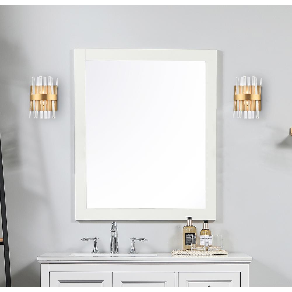 Serephina 8 inch crystal bath sconce in satin gold. Picture 6