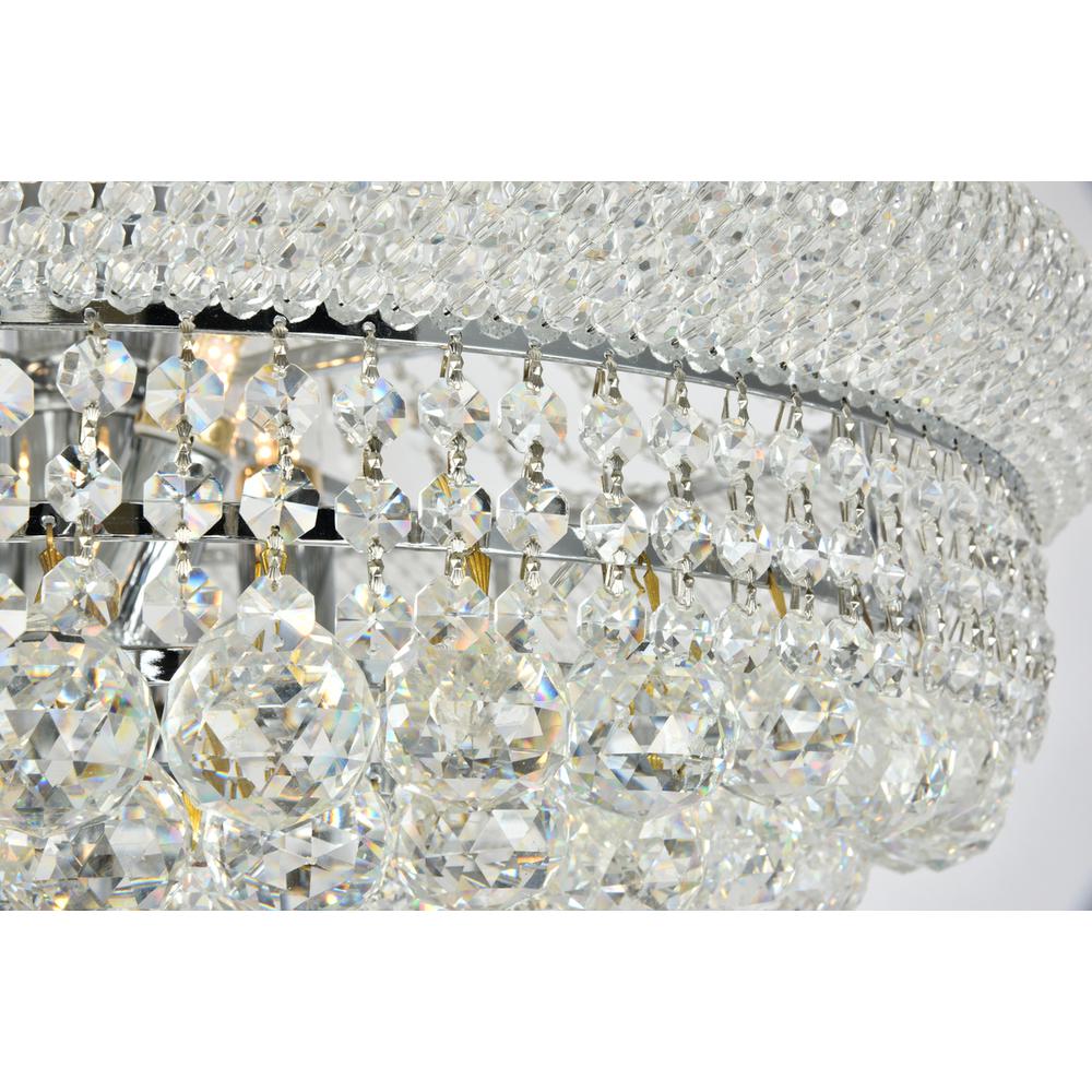 Primo 32 light Chrome Chandelier Clear Royal Cut Crystal. Picture 4