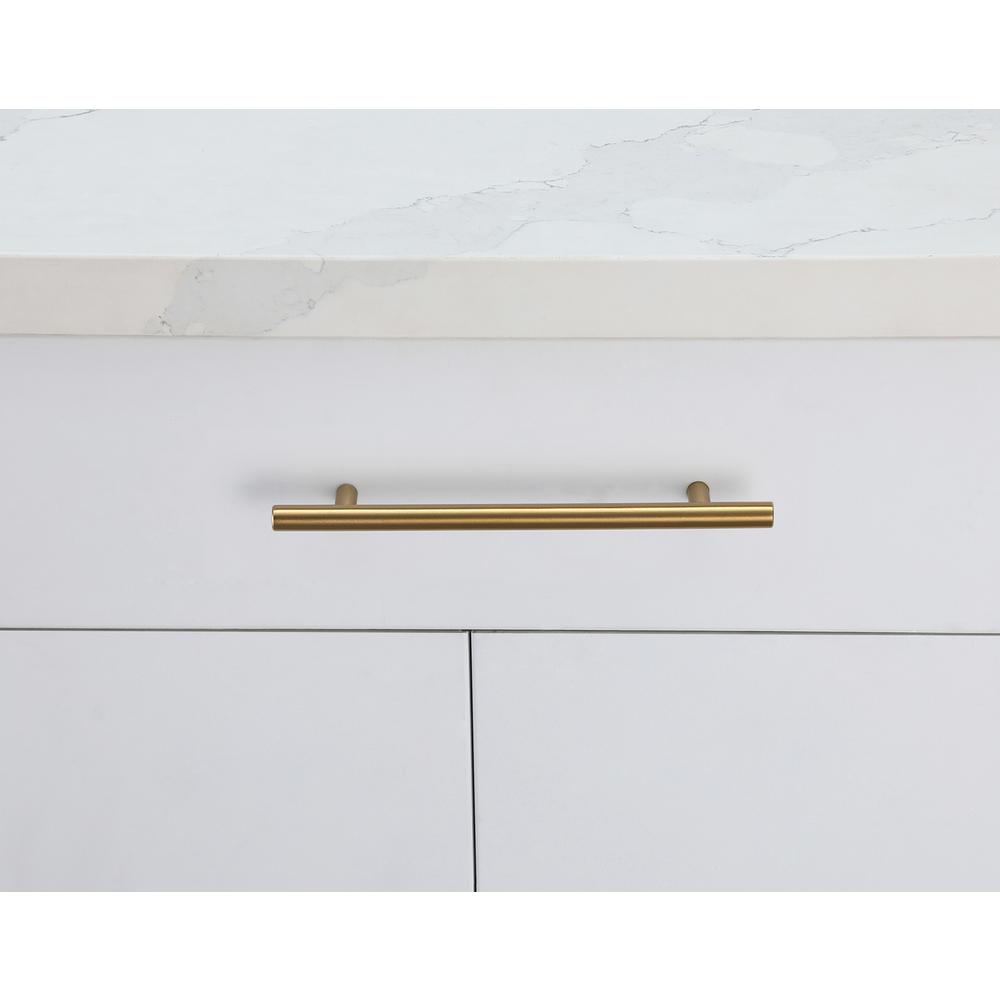 Quinn 6-5/16" Center to Center Brass Bar Pull Multipack (set of 10). Picture 6