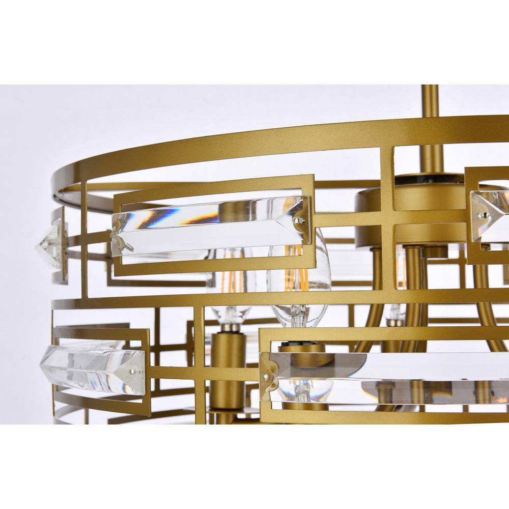 Kennedy 18.5 inch pendant in brass. Picture 4