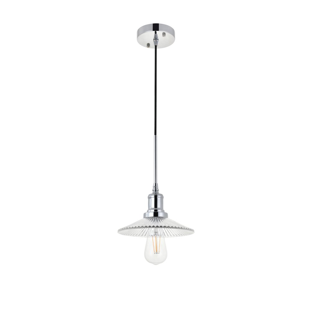 Waltz 1 Light Chrome Pendant. Picture 5