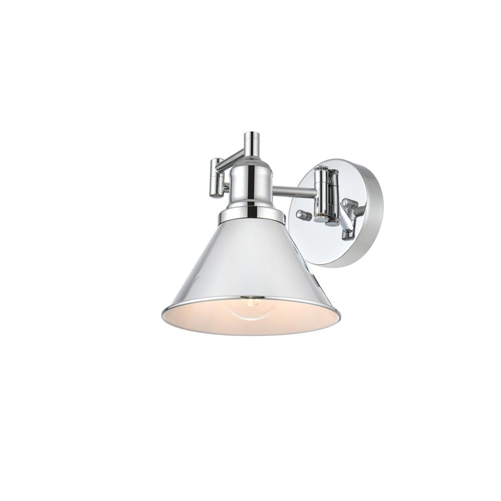 Judson 1 light Chrome swing arm wall sconce. Picture 2