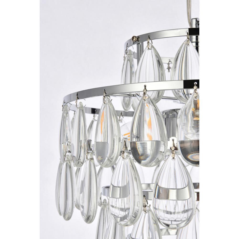 Mila 12 inch pendant in chrome. Picture 5