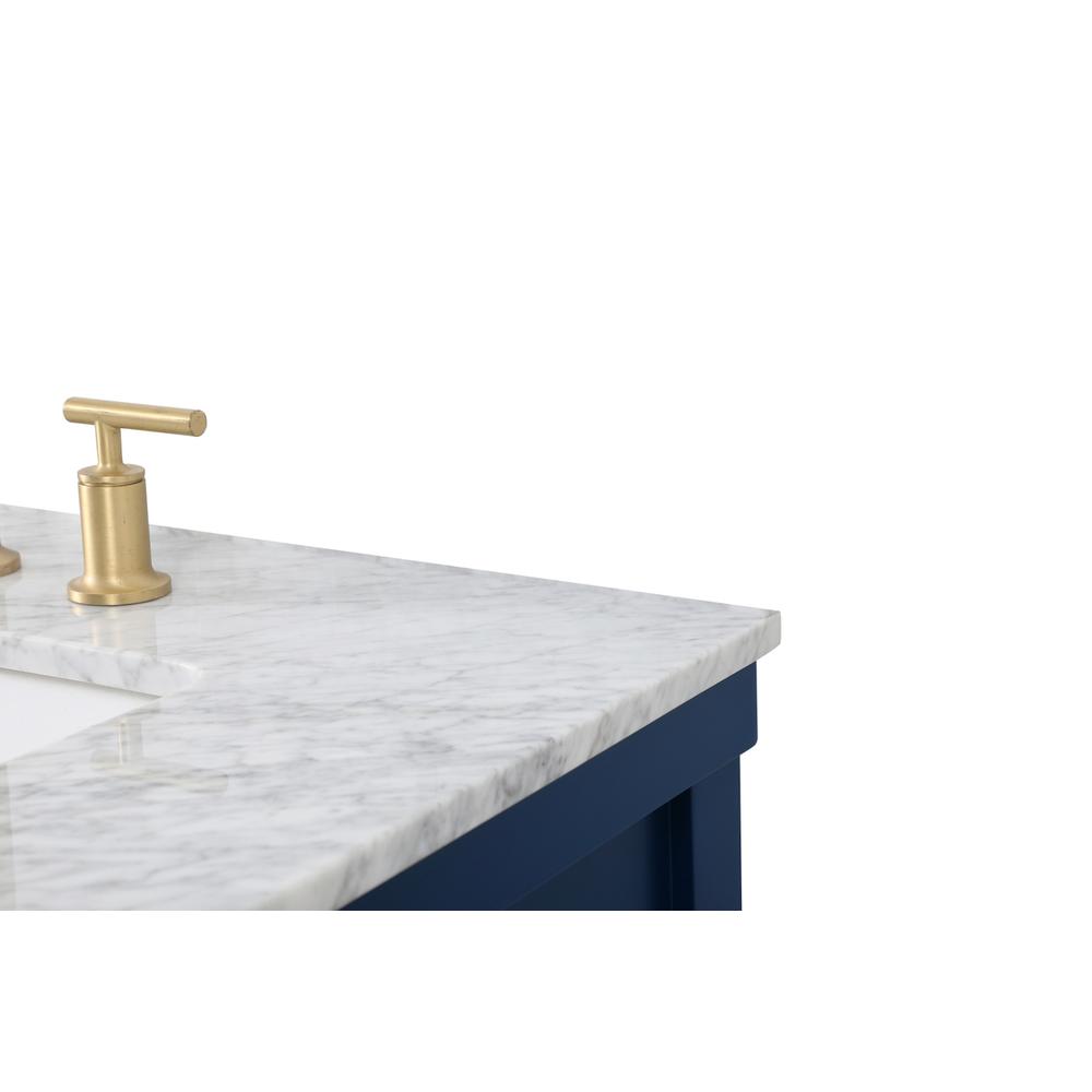 72 inch double bathroom vanity in blue. Picture 11