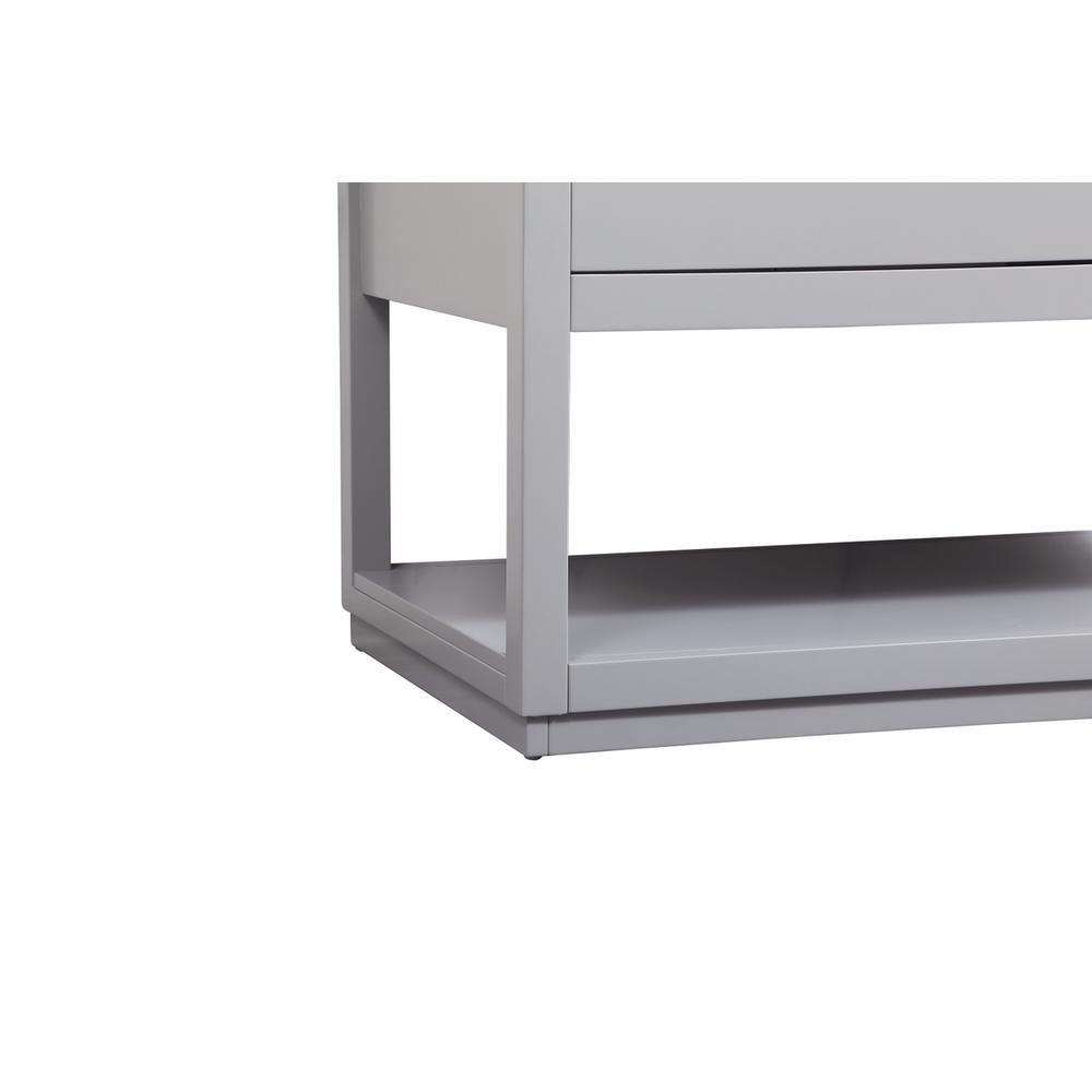 42 inch Single bathroom vanity in grey with backsplash. Picture 13