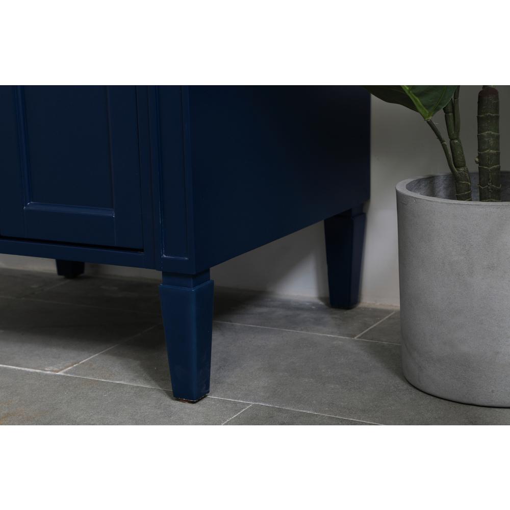 24 inch Single bathroom vanity in blue. Picture 5