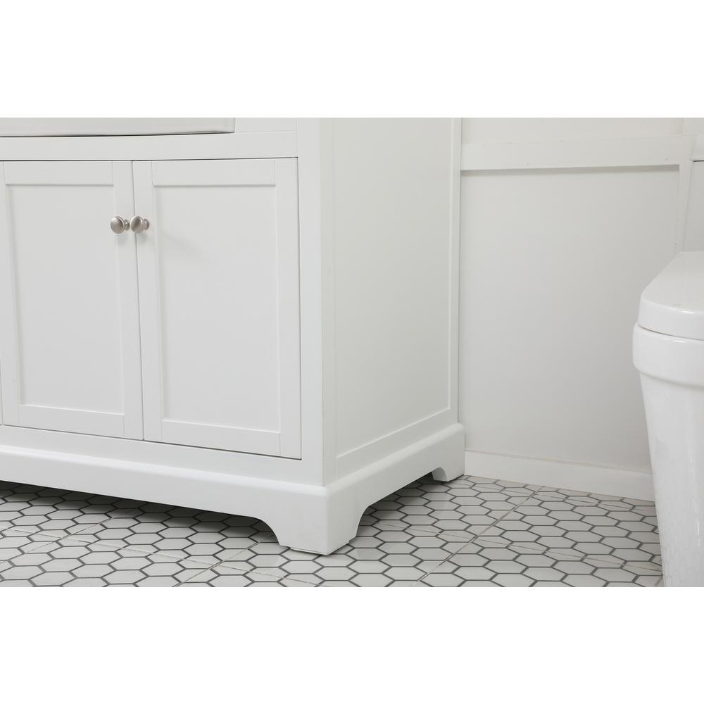 72 inch double bathroom vanity in white. Picture 6