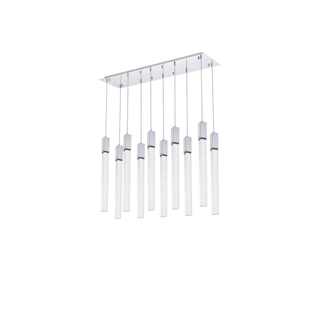 Weston 10 lights pendant in chrome. Picture 6