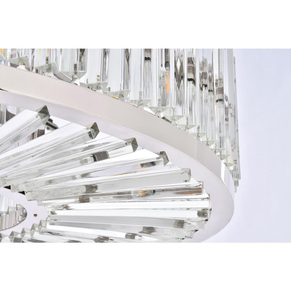 Chelsea 10 light polished nickel Chandelier Clear Royal Cut Crystal. Picture 5