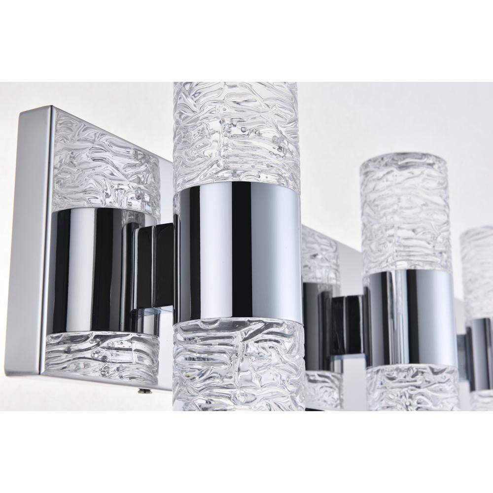 Vega 6 light Chrome LED Wall Sconce. Picture 10
