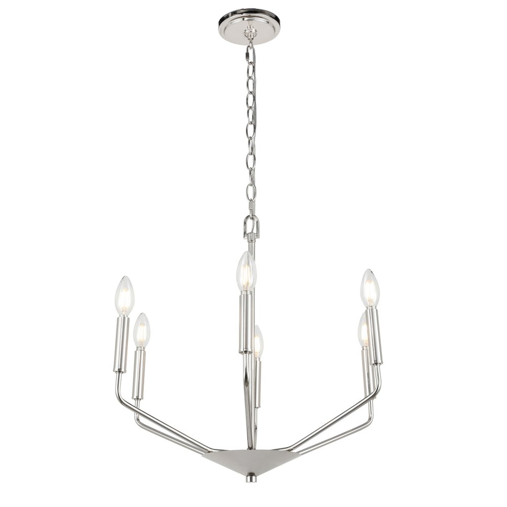 Enzo 6 Light Chrome Pendant. Picture 7