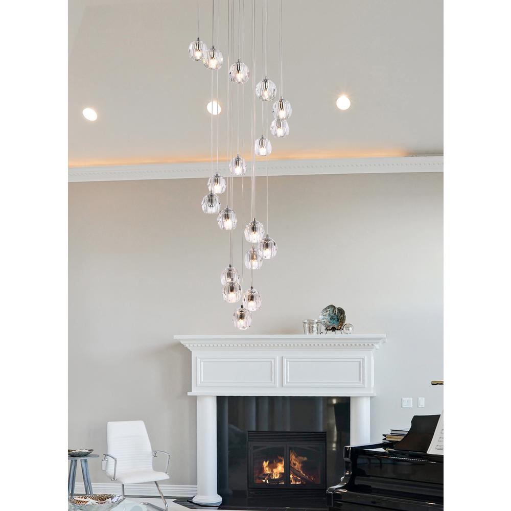 Eren 18 lights Chrome pendant. Picture 7