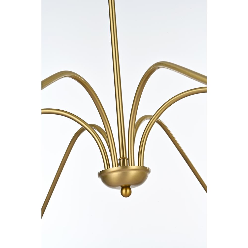 Rohan 60 inch chandelier in Satin Gold. Picture 3