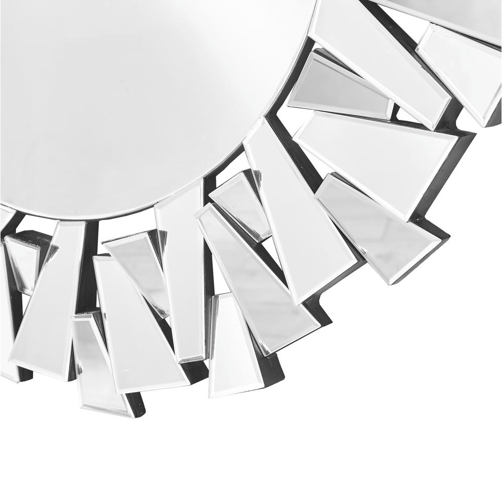 Sparkle 31.5 in. Contemporary Round Mirror in Clear. Picture 2