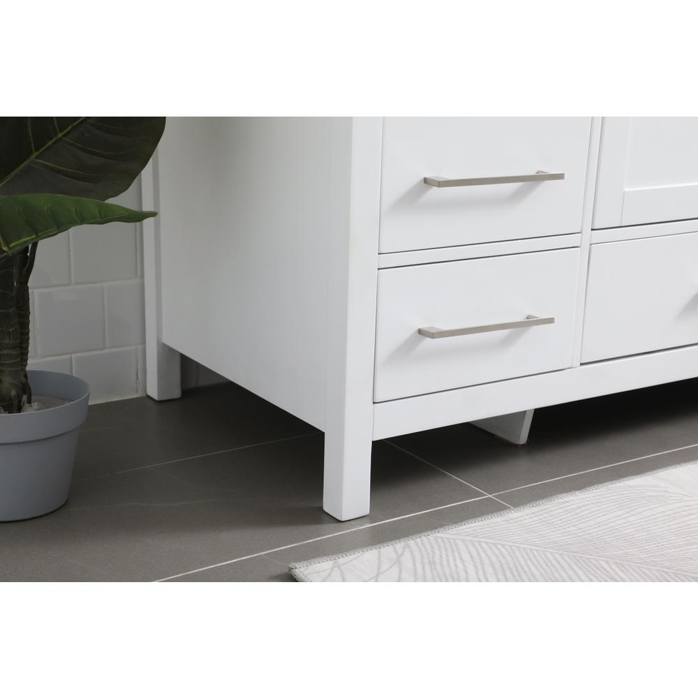 54 Inch SIngle Bathroom Vanity In White. Picture 6