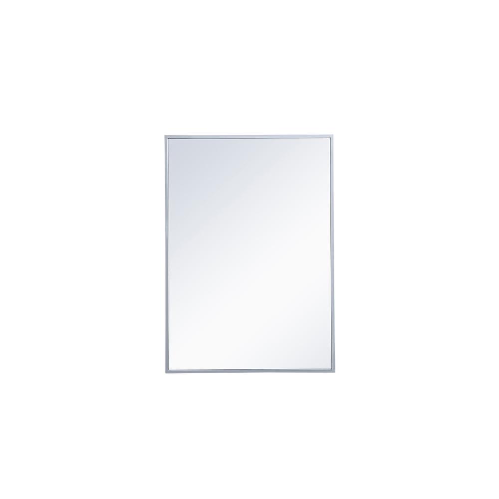 Metal mirror medicine cabinet 20 inch x 28 inch in silver. Picture 1