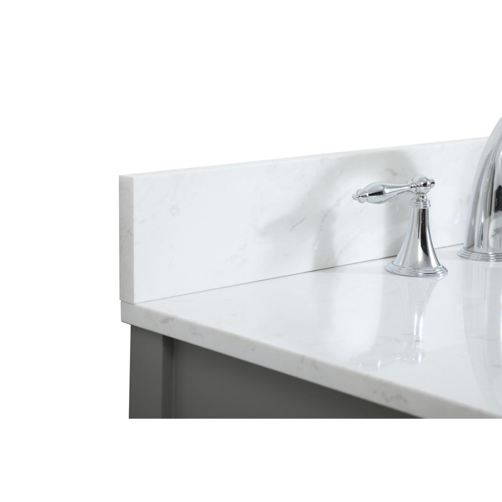 30 inch Single bathroom vanity in grey with backsplash. Picture 11