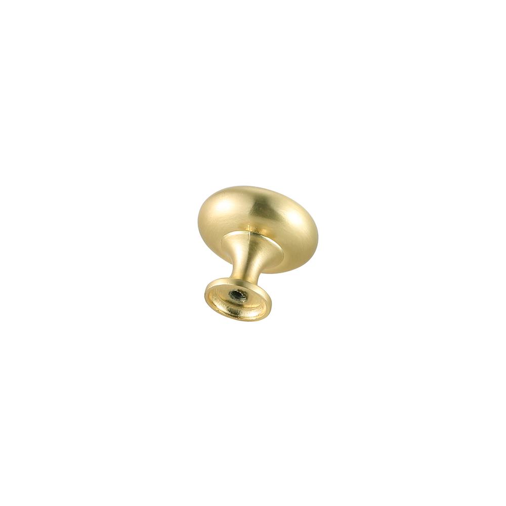 Cadon 1.2" Diameter Brushed Gold Mushroom Knob Multipack (Set of 10). Picture 4