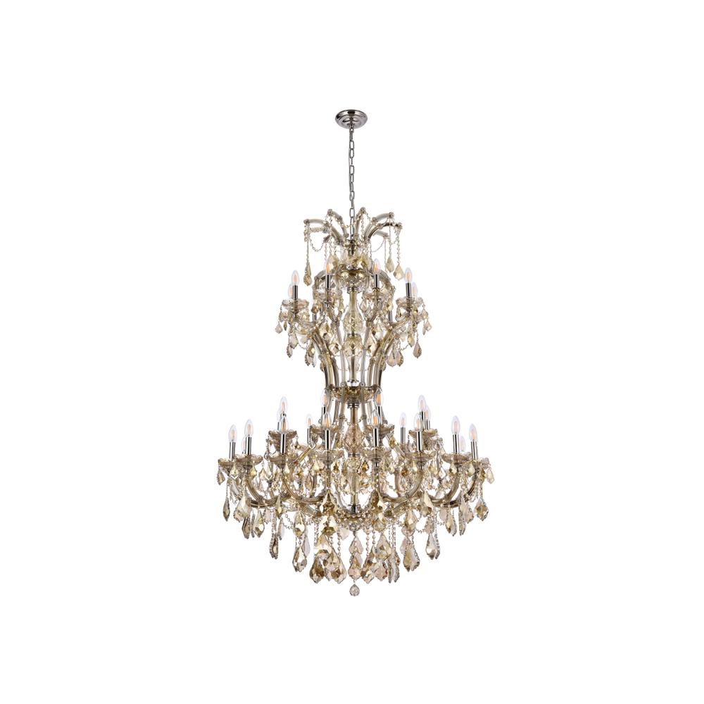 Maria Theresa 36 light Golden Teak Chandelier Golden Teak. Picture 6