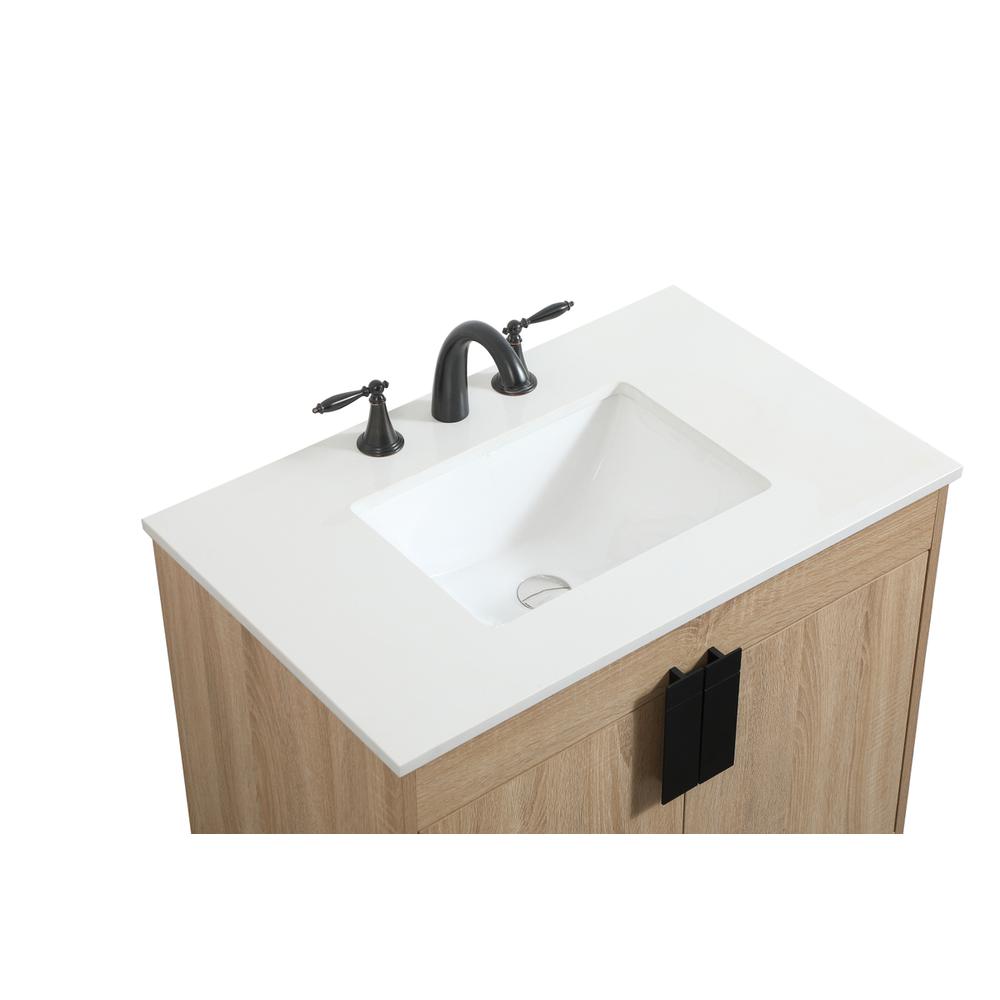 30 inch Single bathroom vanity in mango wood. Picture 10