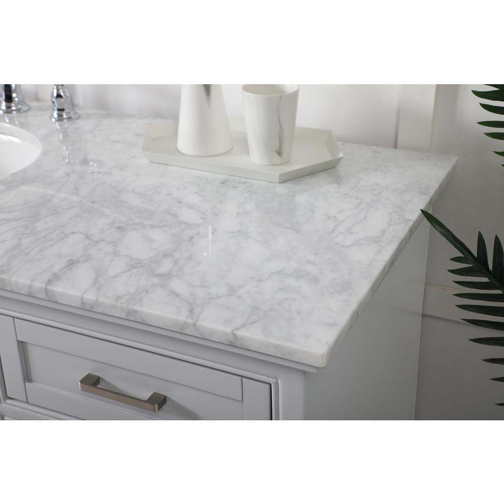 60 inch Single bathroom vanity in grey. Picture 5
