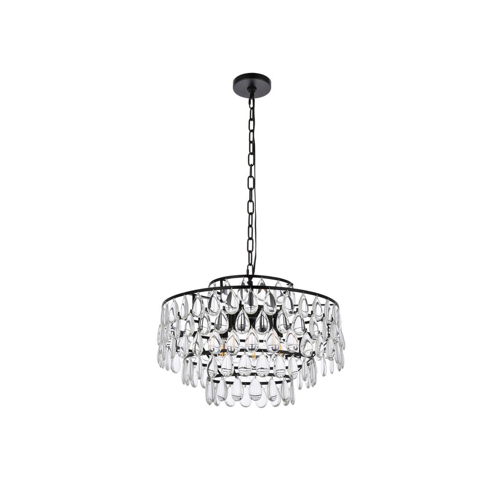 Mila 20 inch pendant in black. Picture 6