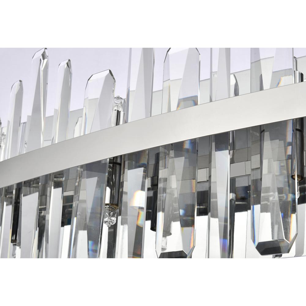 Serena 36 inch crystal bath sconce in chrome. Picture 5