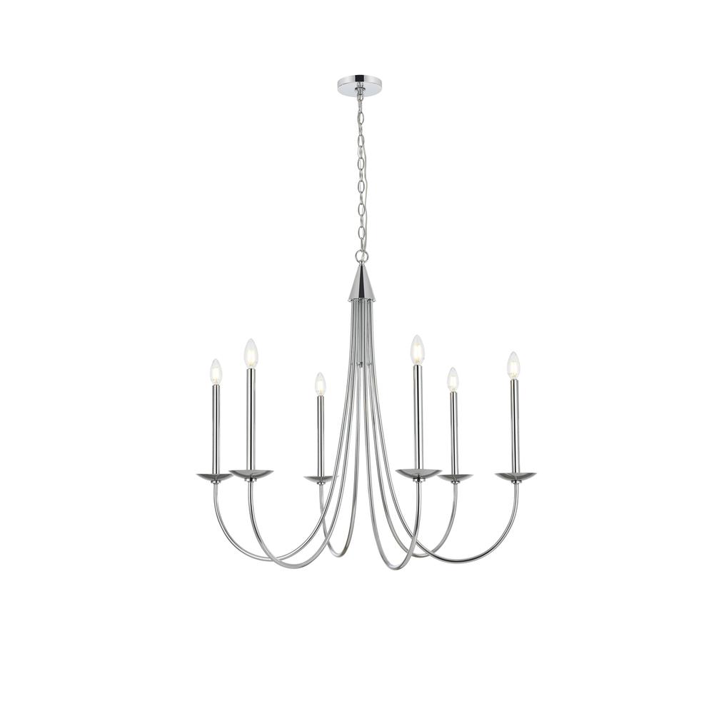 Cohen 36 inch chandelier in Chrome. Picture 1