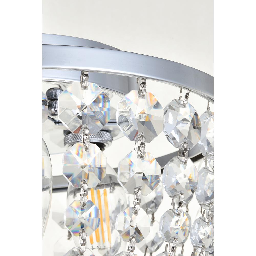 Cora 10 inch flush mount in chrome. Picture 5