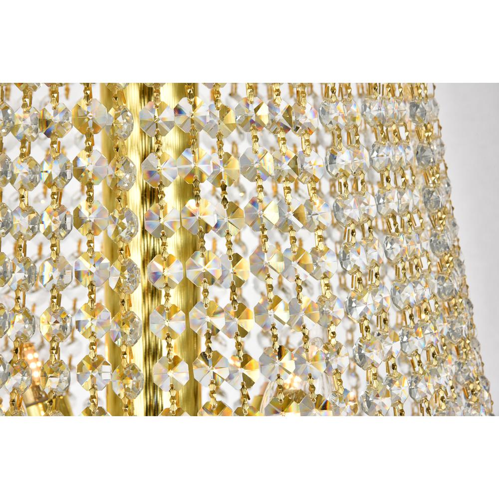 Primo 32 light Gold Chandelier Clear Royal Cut Crystal. Picture 5