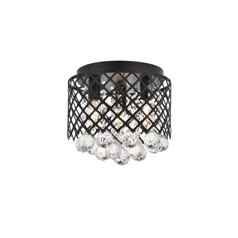 Tully 3 light Matte Black Flush Mount. Picture 3
