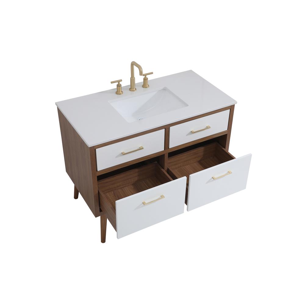 42 inch bathroom vanity in White. Picture 9